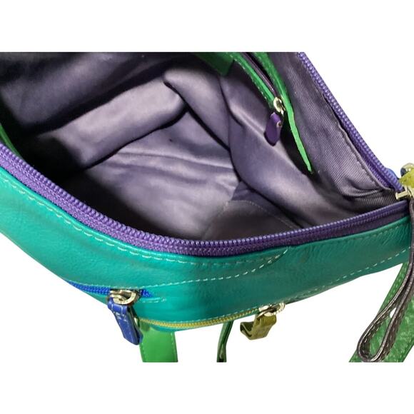 ILI Leather Purse Cross Body 9" x 11" - Picture 6 of 6